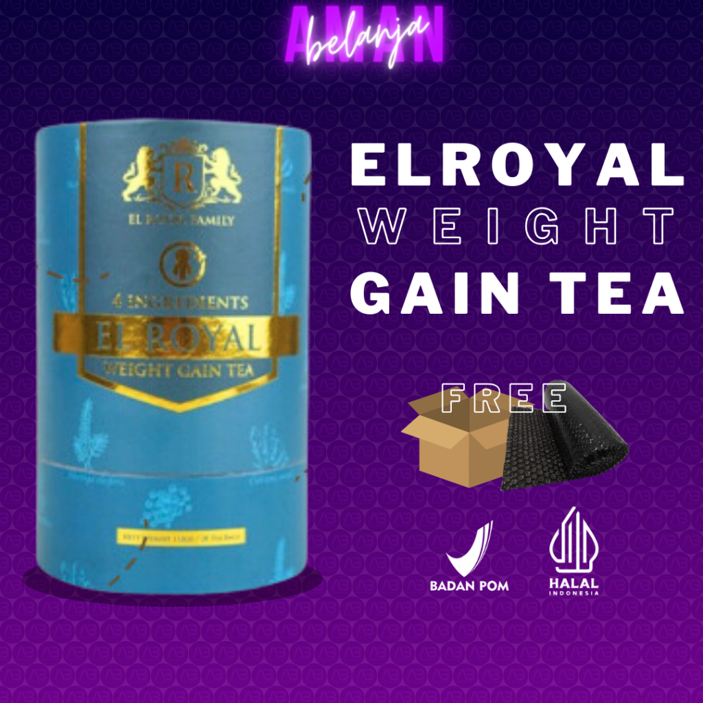 

EL ROYAL WEIGHT GAIN TEA - Teh Penggemuk 1 PCS - 2X Kali lebih cepat naik berat badan - Solusi Naik BB Tanpa Efek Samping