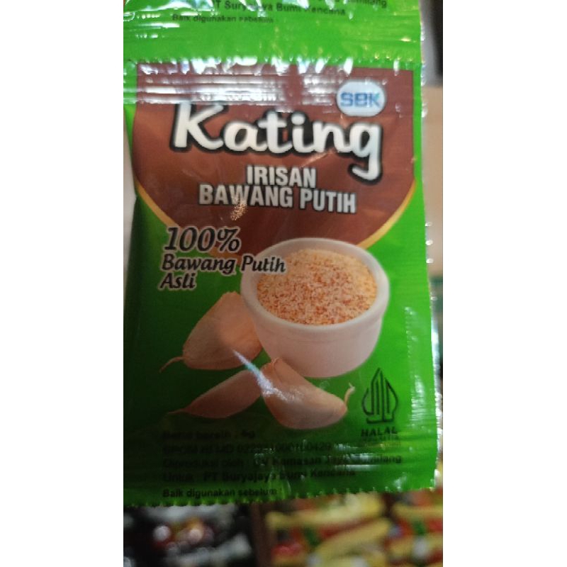 

kating irisan bawang putih