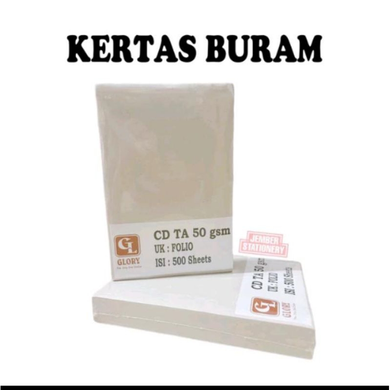 

Kertas Buram / CD F4 isi 500 Lembar