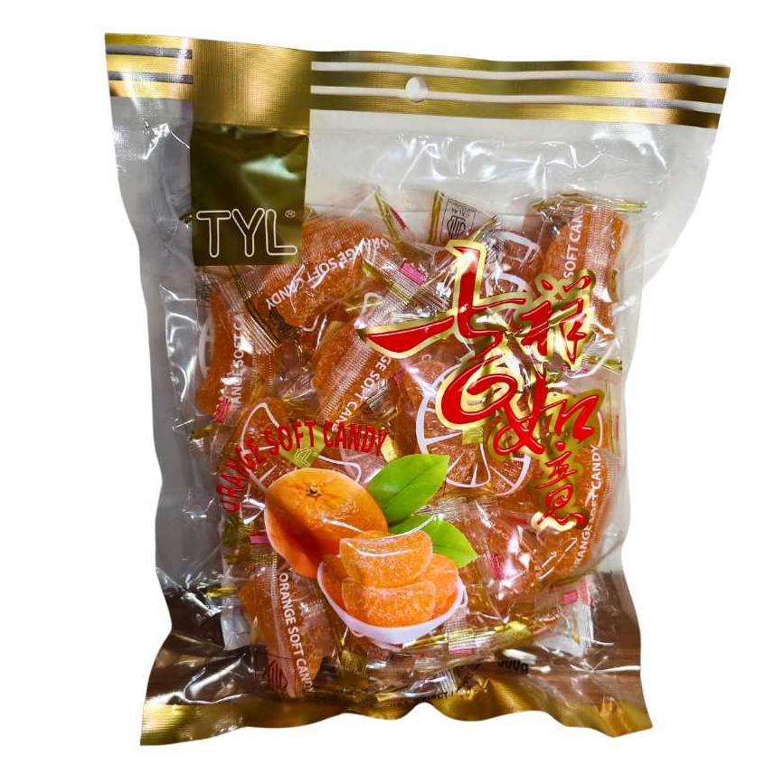 

TYL Candy Permen Jelly Permen Lunak Rasa Jeruk Mandarin 500g Halal
