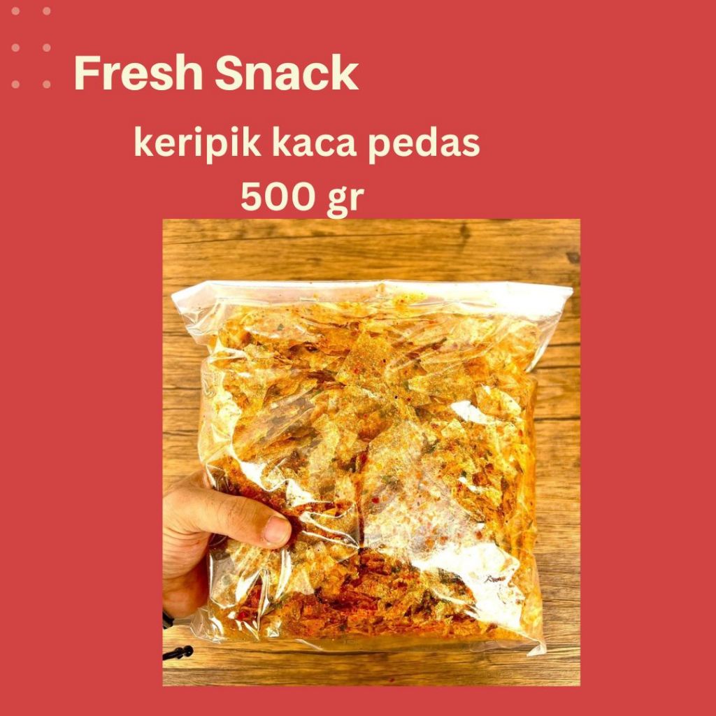 

KERIPIK KACA 500gr PEDAS JERUK KRIPIK BELEDAG DEPOK