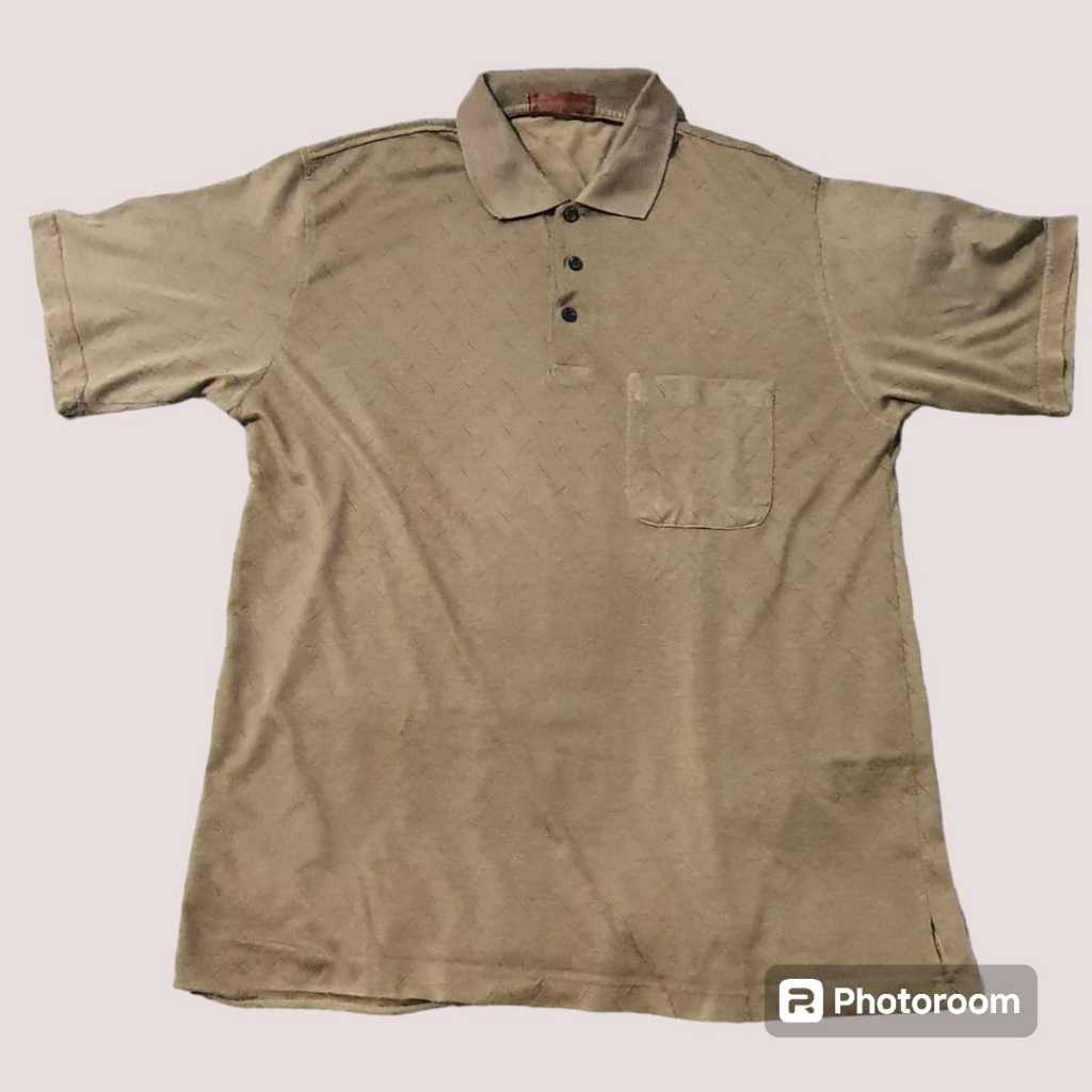 QQ BAJU KAOS COWOK Berkerah WARNA Coklat