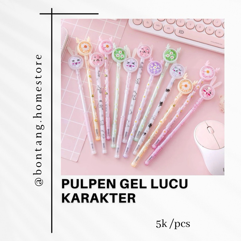 

PULPEN GEL LUCU KARAKTER || PENA LUCU KARAKTER KUCING KUPU-KUPU RUSA