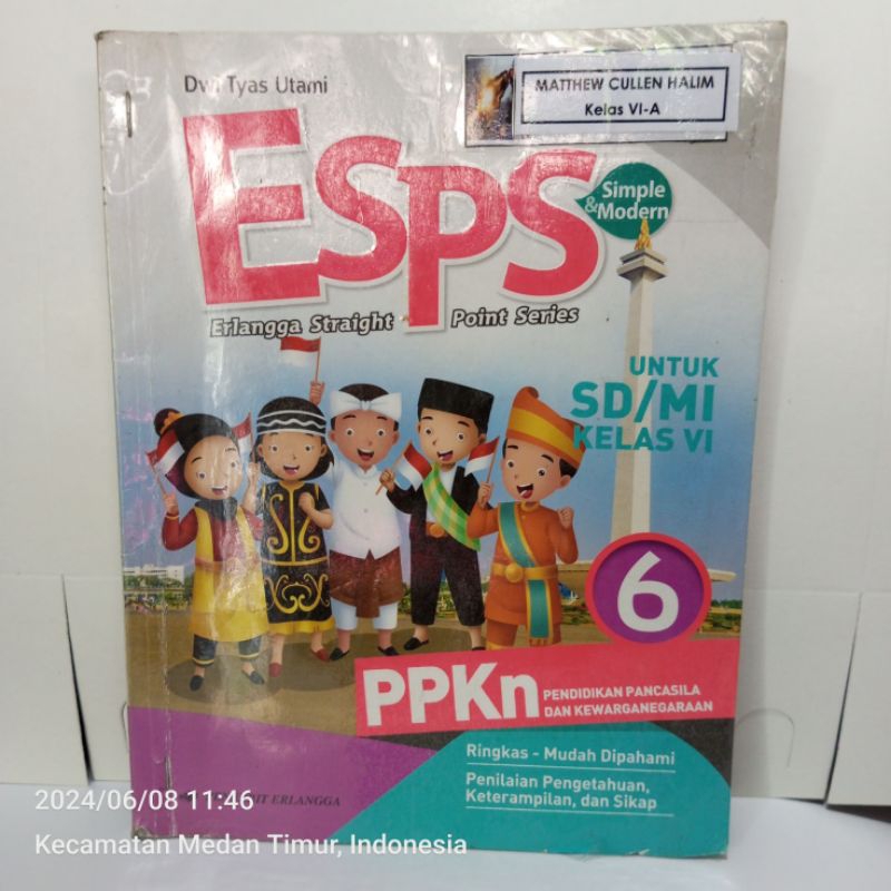 ESPS PPKN UNTUK SD MI KELAS 6 SD ERLANGGA