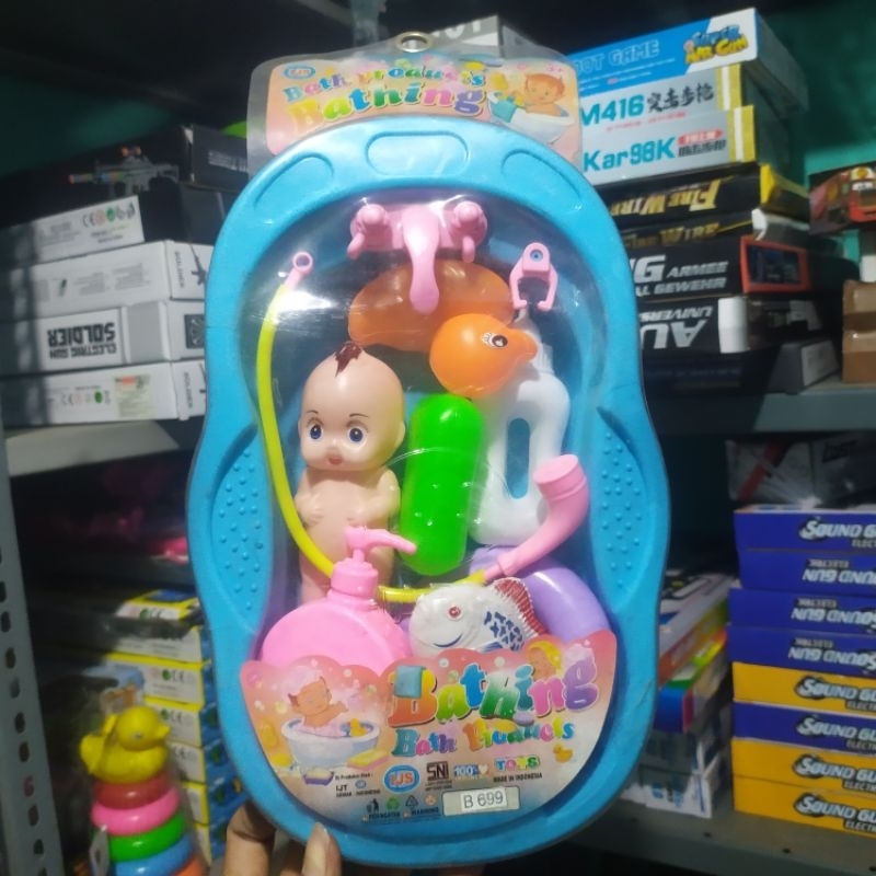CLEARSALE Mainan bak mandi bayi besar anak anak - Mainan set ember anak murah