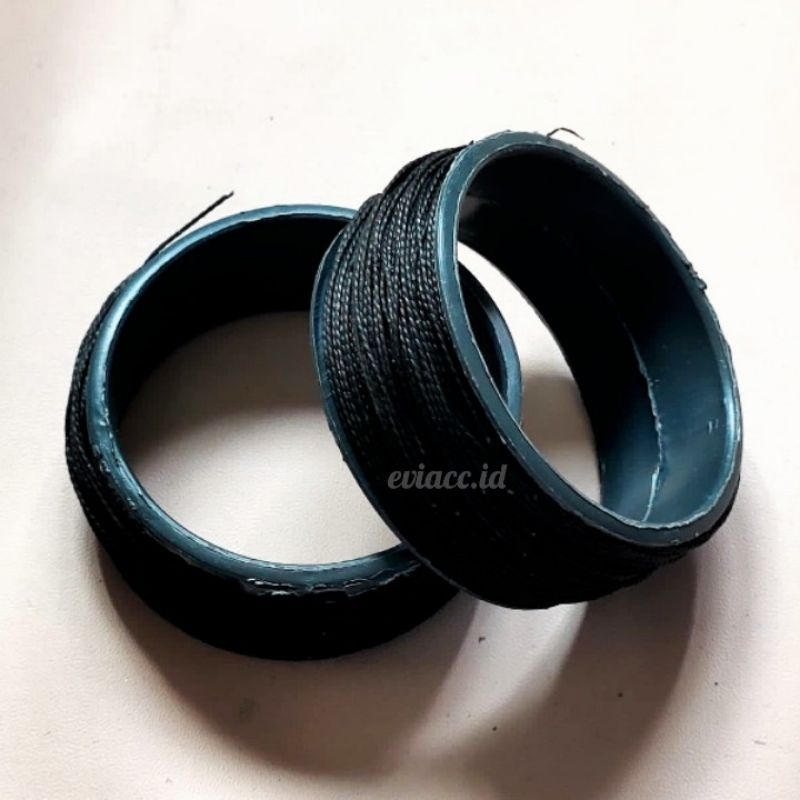 [2 PCS] BENANG JAHIT SOL SEPATU KUAT WARNA HITAM