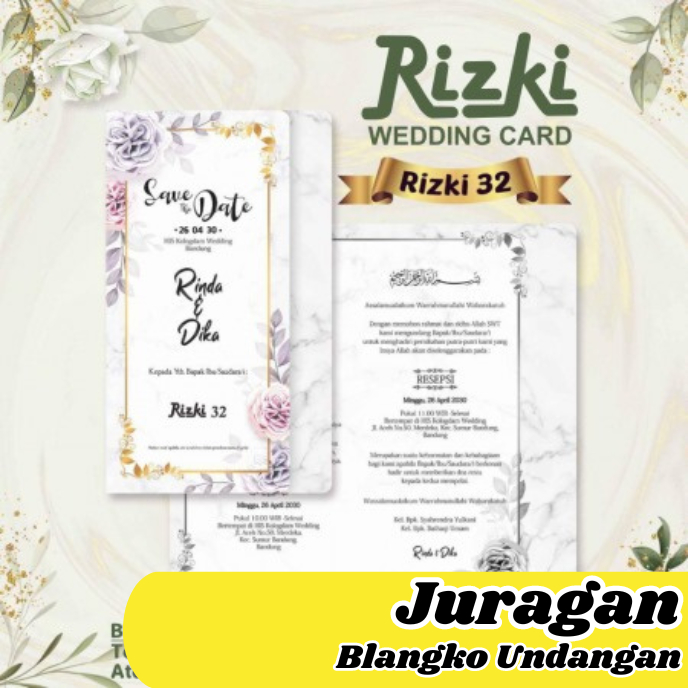 Blangko Undangan Rizki 32 | Juragan Blangko Undangan