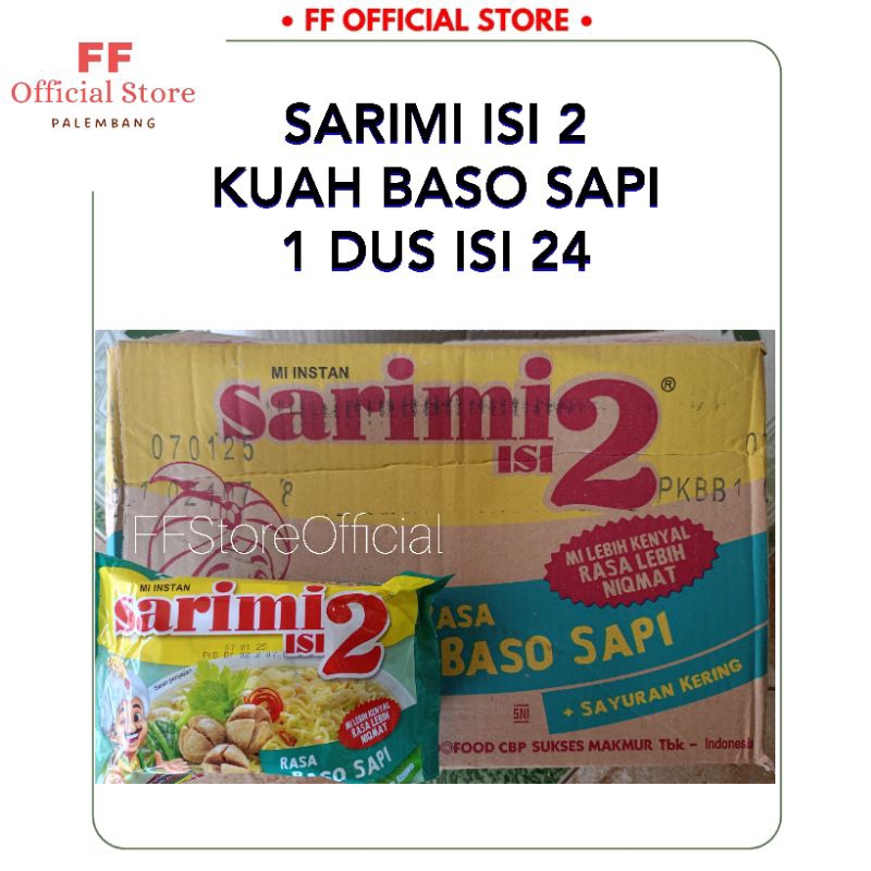 

SARIMI ISI 2 Rasa Baso Sapi 1 Dus isi 24 Bks