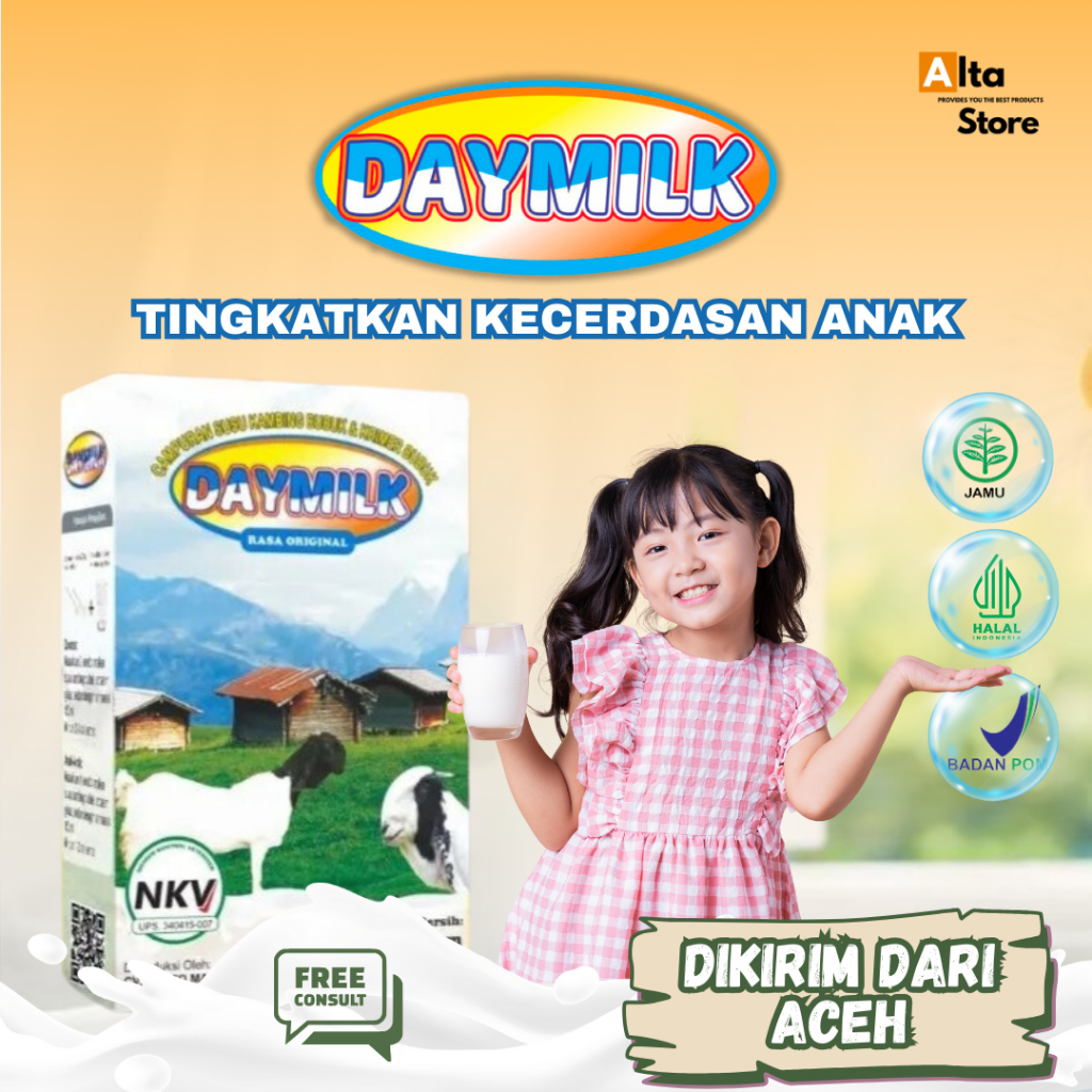 

Daymilk - Susu Kambing Etawa Bantu Atasi Nyeri Sendi, Rematik, Asam Urat, Gangguan Persendian dan Pernapasa, Sesak Napas, Bantu Jaga Imunitas Tubuh 200 Gram Original
