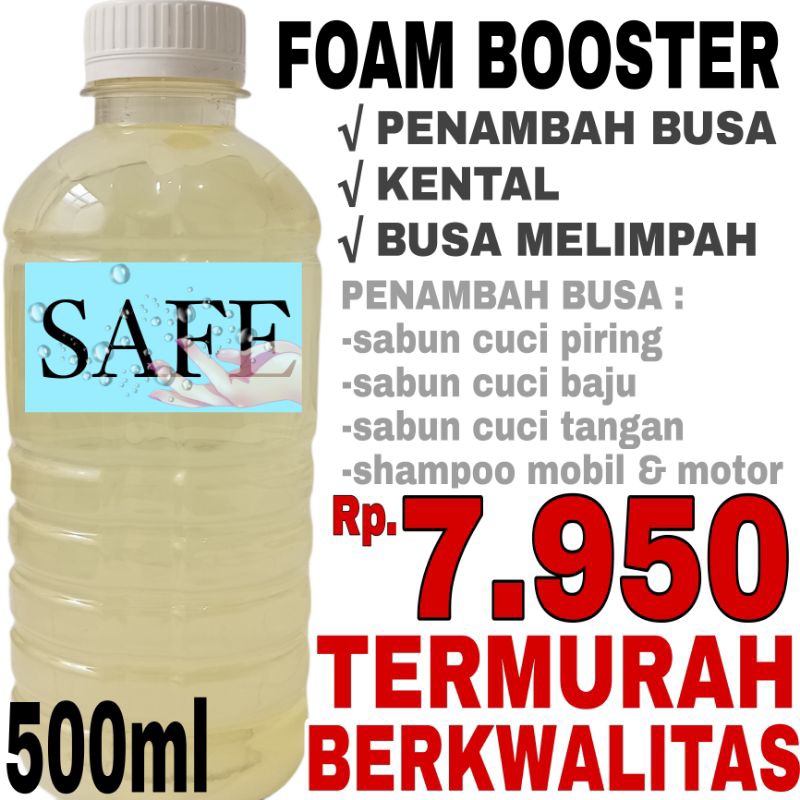 Foam booster 500ml murah penambah busa | foam booster sabun cuci piring | foam booster sabun cuci ba