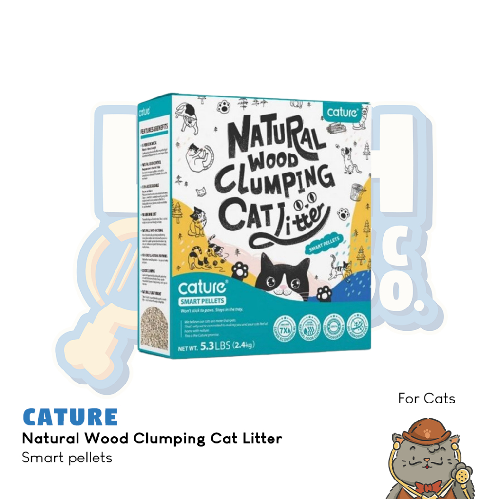 CATURE Natural Wood Clumping Cat Litter - Smart pellets