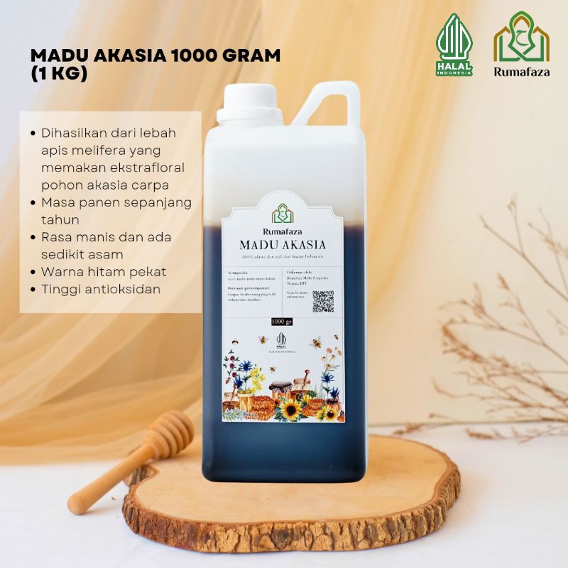 

Madu Rumafaza Nektar Akasia 1 Kg Murni Alami Raw Pure Honey Asli Sumatera Non SOS Madu Promil