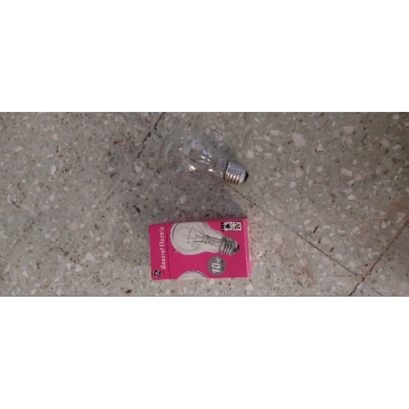 Lampu kaca pijar 10nw Ge drat e 27