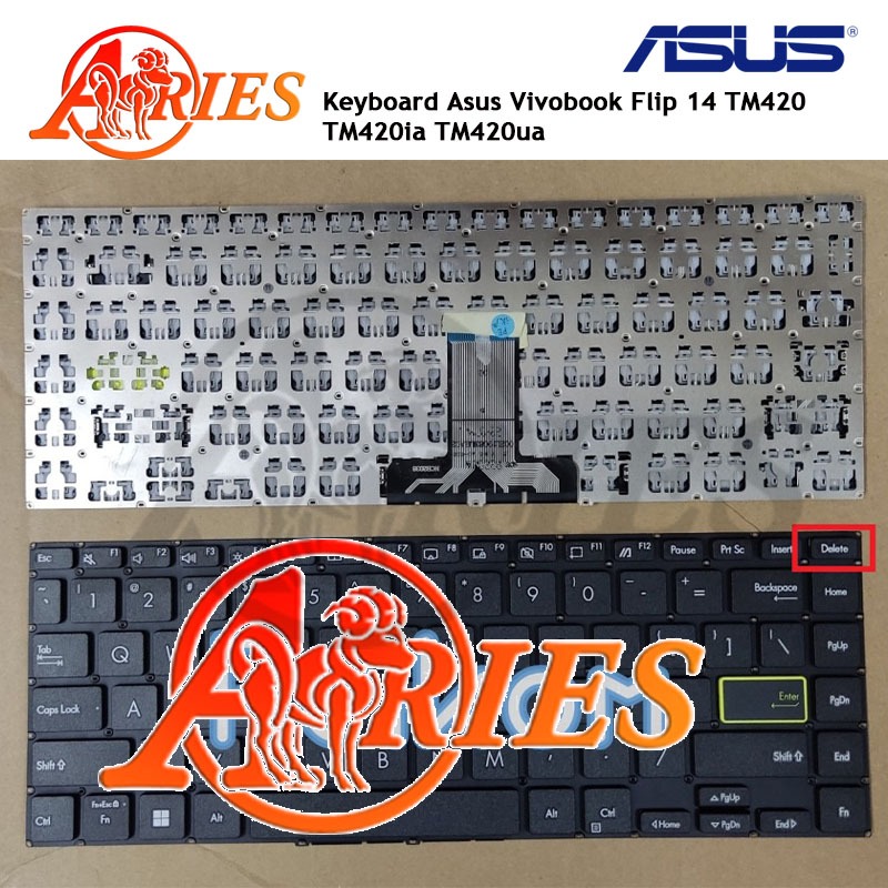 Keyboard Laptop Asus Vivobook Flip 14 TM420 TM420ia TM420ua
