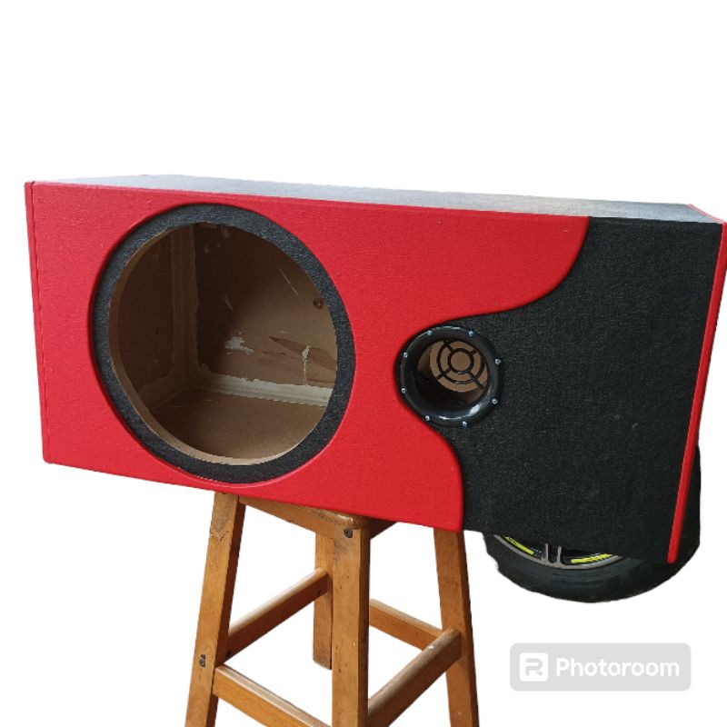 BOX UNIVERSAL 12 INCH KHUSUS UNTUK SUBWOOFER DOUBLE MAGNET/TRIPLE MAGNET BAHAN TEBAL FULL MDF