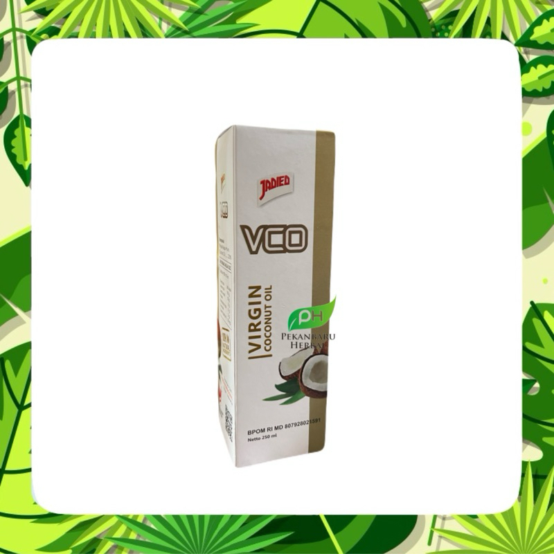 

MINYAK KELAPA MURNI BPOM - VCO VIRGIN COCONUT OIL 250ML JADIED - VCO JADIED 250ML ASLI