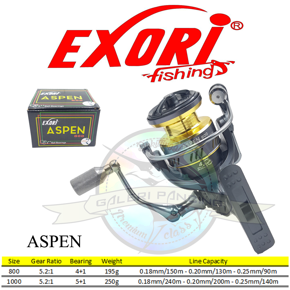 Reel Pancing Exori Aspen 800 1000 - Screw In Power Handle