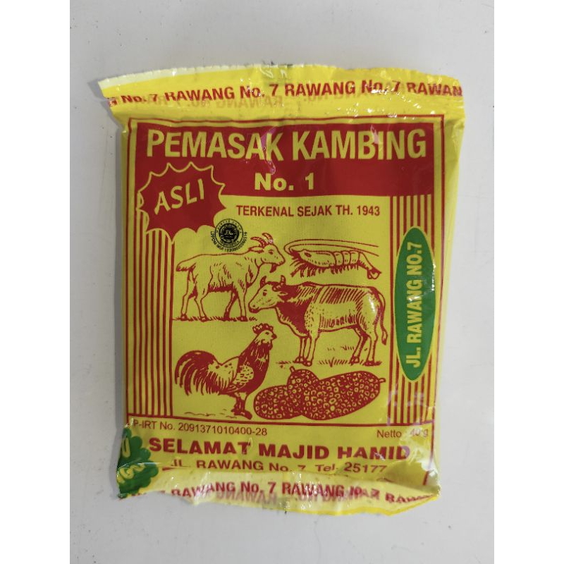 

Bumbu Masak Pemasak Kambing No.1.