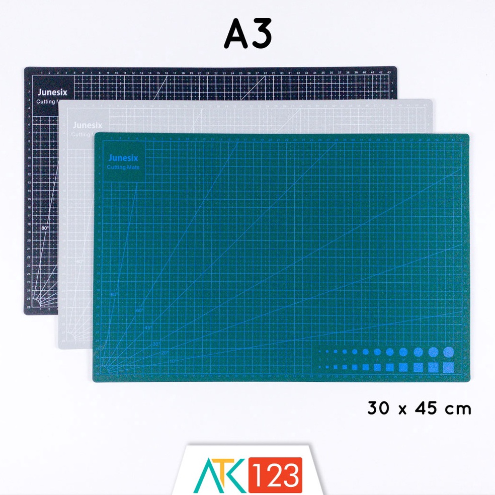 

KODE P9H Alas Potong Cutting Mat Pad Board A3 Dua 2 Sisi TwoSided DoubleSided Reversible Junesix