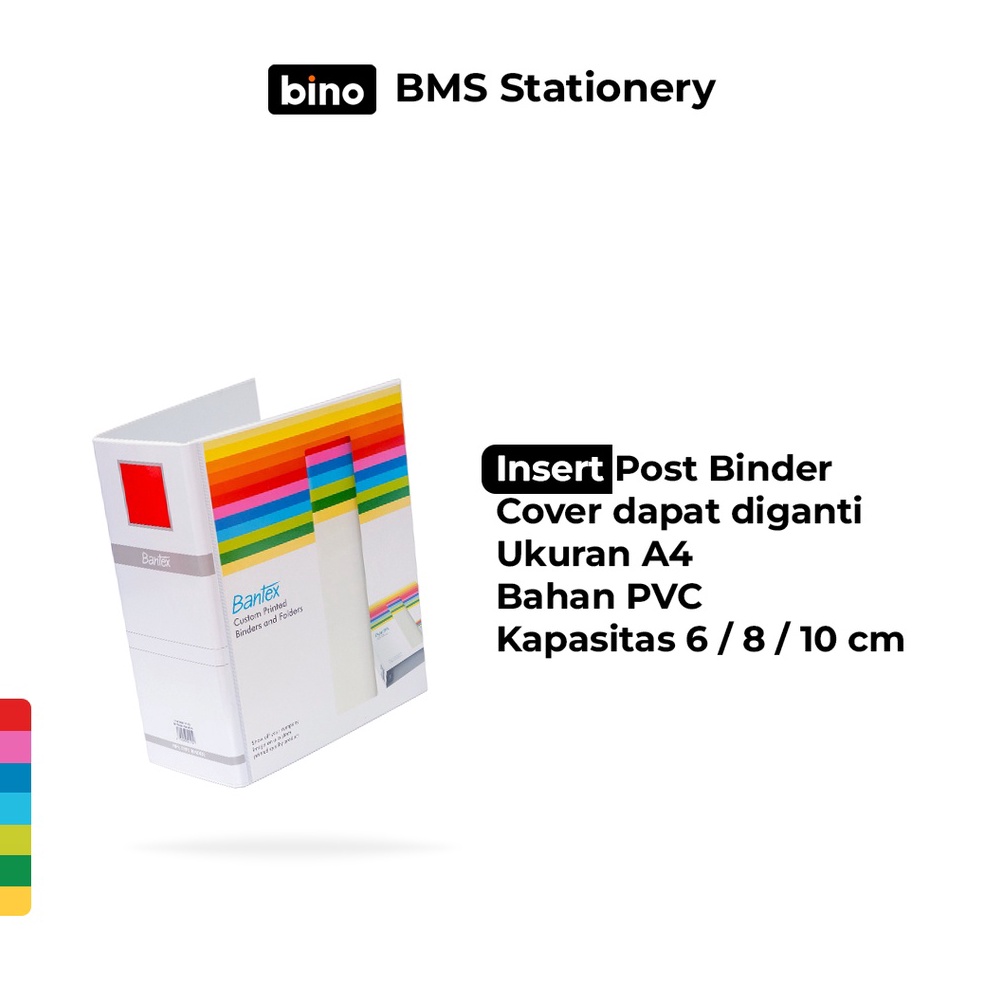 

KODE S42I BMS Surabaya Bantex INSERT Pipe Post Binder Ukuran A4