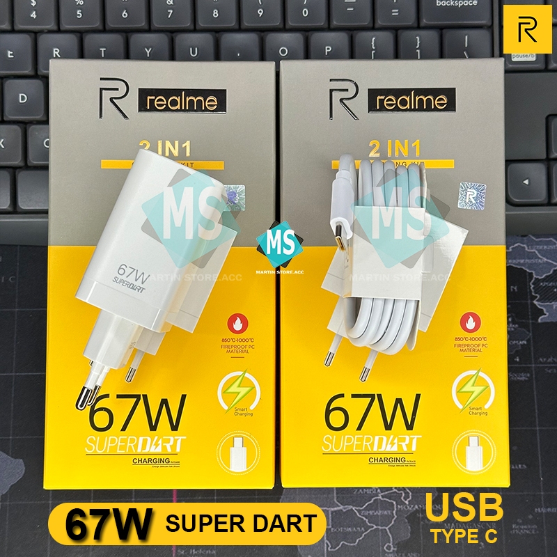 Charger Realme 67W SUPER DART original 100% Type C | Casan Realme usb type c