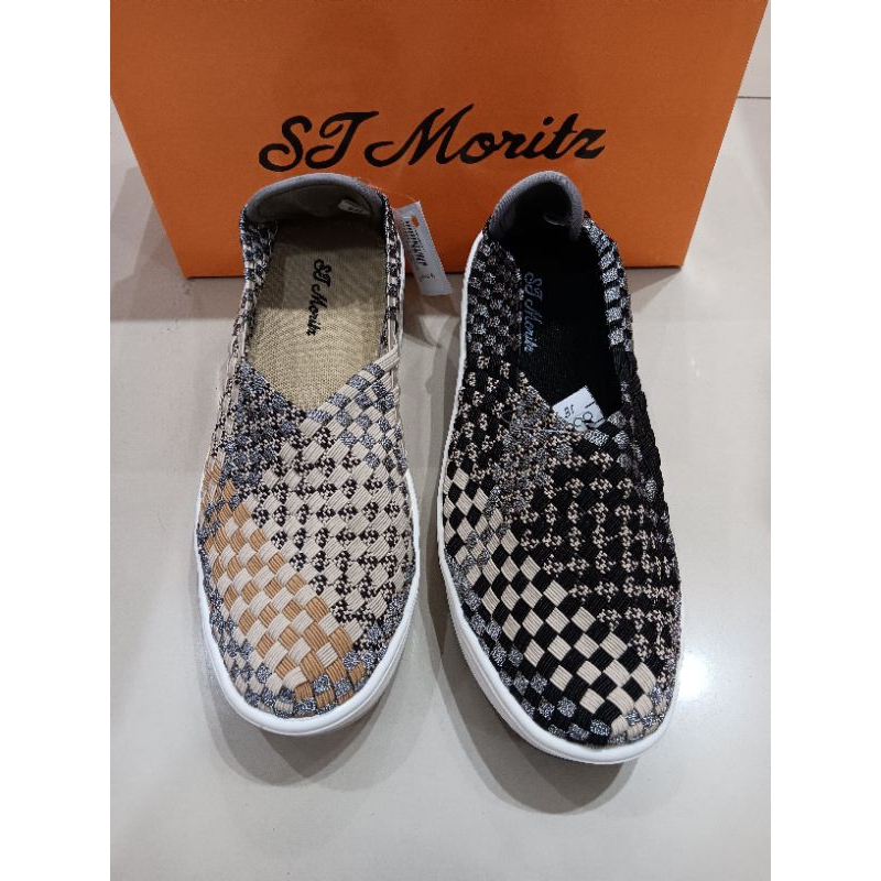 St.moritz sepatu slop rajut wanita