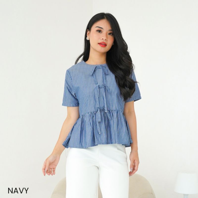 Blouse Coquette Stripe Celine