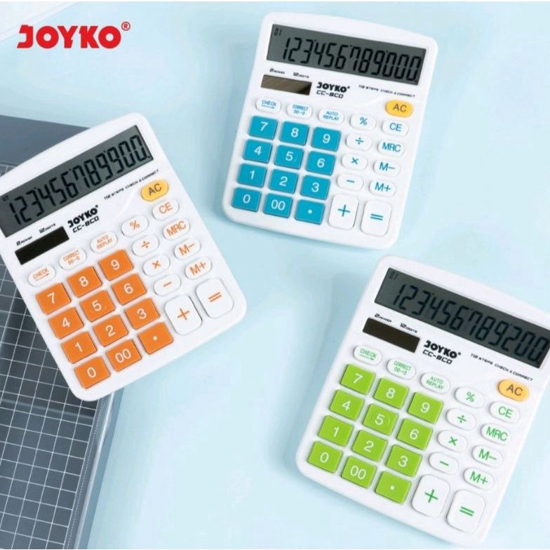 

FANTASTIS Kalkulator CC8CO Joyko Electronic Calculator 12 Digits