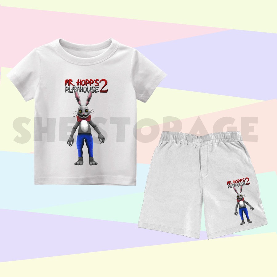 SETELAN ANAK MR HOPPS PLAYHOUSE GAME ONE SET SETELAN KAOS CELANA PENDEK ANAK