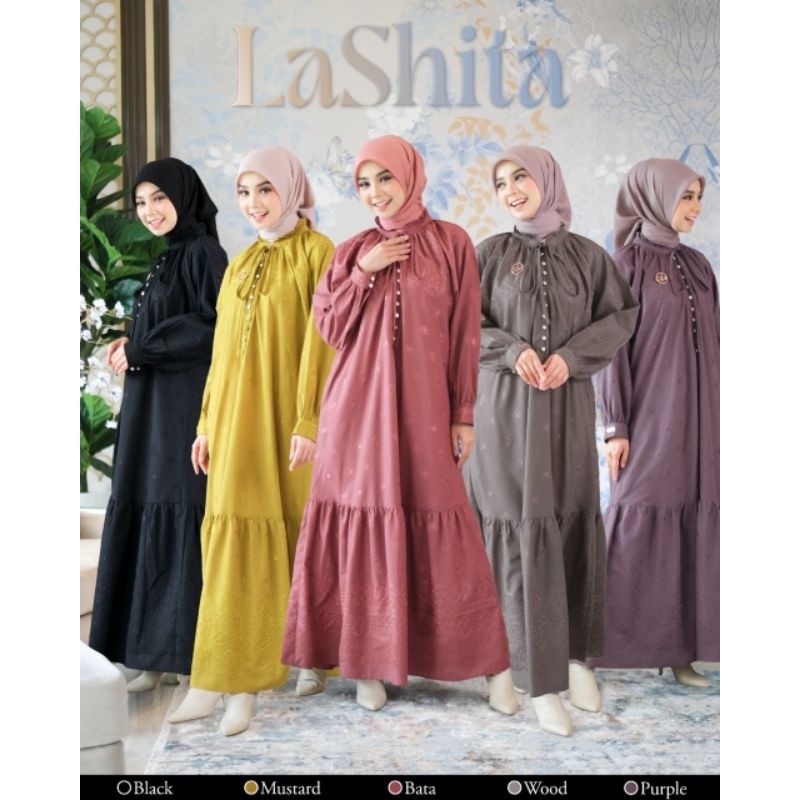 LASHITA SERIES BY ADEN HIJAB DRESS & TUNIK FREE DIAMOND BROOCH