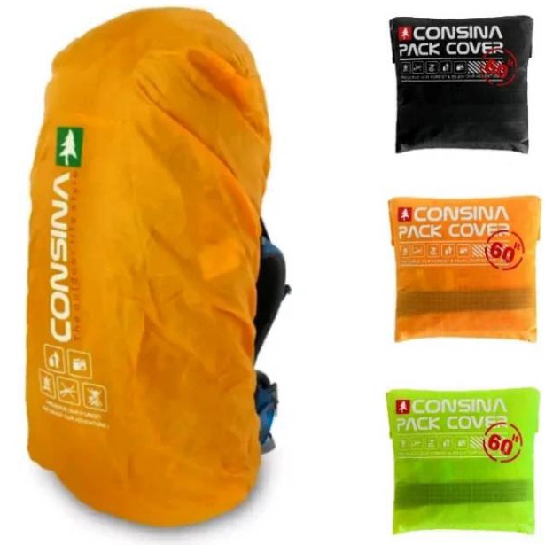 KODE U45I RAINCOVER CONSINA 6L COVERBAG CARRIER 6 LITER  MANTEL TAS GUNUNG