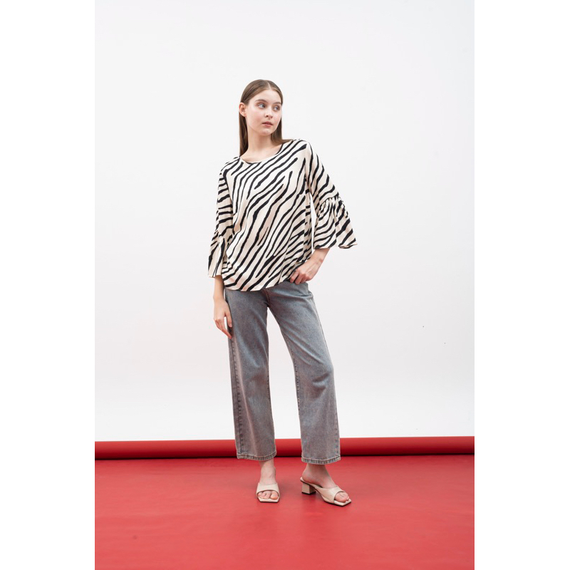 HnM Satin Blouse Trumpet