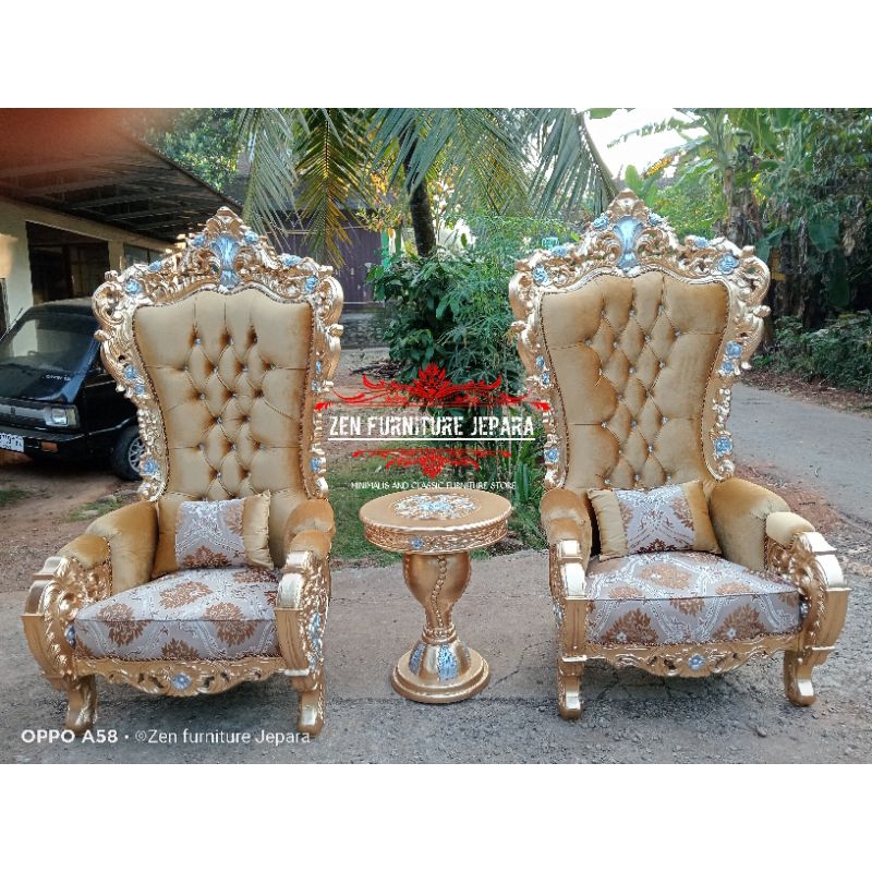 kursi sultan/kursi teras belagio mewah /kursi ukir mewah