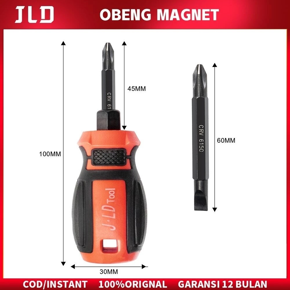 Obeng Cebol Magnet JLD