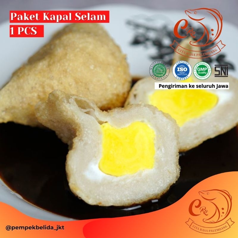 

Pempek Belida CRP Kapal Selam Besar 1 PCS + Cuko 70ml (tanpa bungkus packaging luar) | Pempek Belida CRP Frozen Original | Cemilan & Oleh-Oleh Khas Asli Palembang