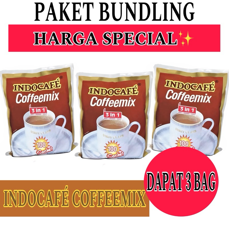 

Indocafe Coffeemix 20gr [PAKET BUNDLING DAPAT 3 BAG]