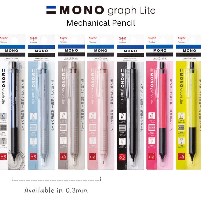 

Limitless Tombow Mono Graph Lite Mechanical Pencil 3mm 5mm Pensil Mekanik