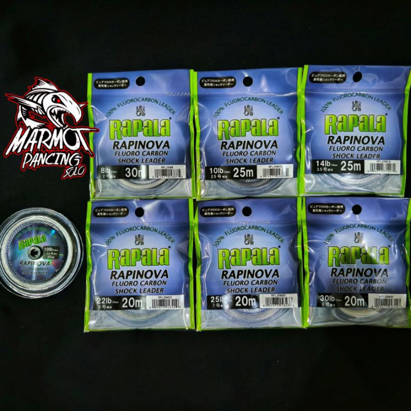 LEADER RAPALA RAPINOVA FLUORO CARBON SHOCK LEADER