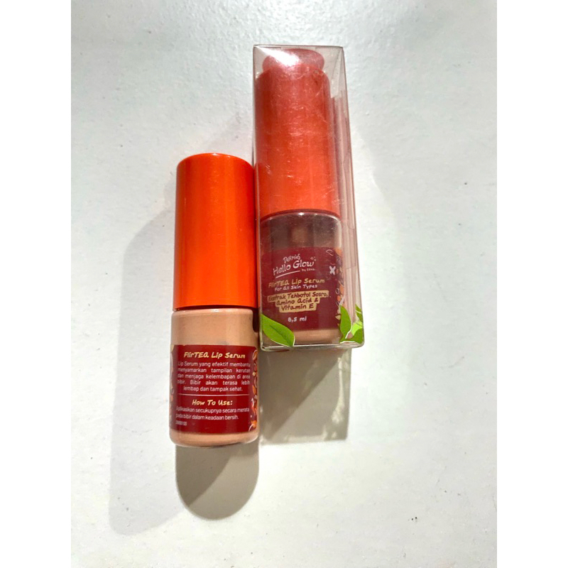 Dermies Helo Glow Flirtea Lip Serum x teh botol sosro