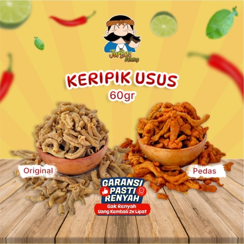 

Keripik Usus 500 gr Pedas Original