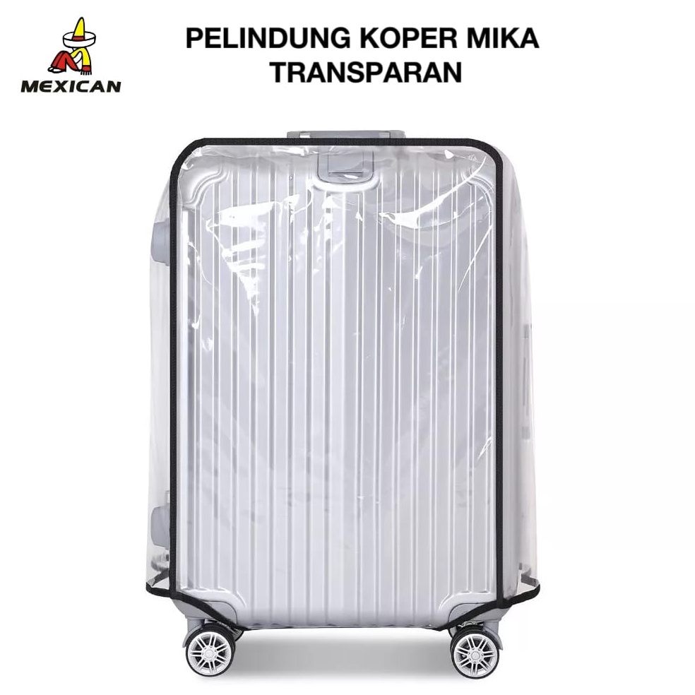 Paling Sesuai MEXICAN Sarung Koper 18222242628 Luggage Cover Transparent Sarung Koper Pelindung Tas 