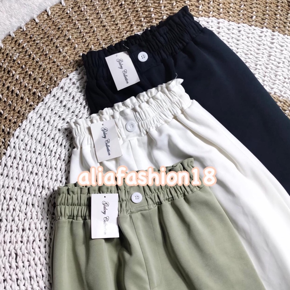 Paling Diminati CELANA KULOT JUMBO SCUBACELANA KULOT FULL KARETKOREAN PANTS WIDE LEG PANTS