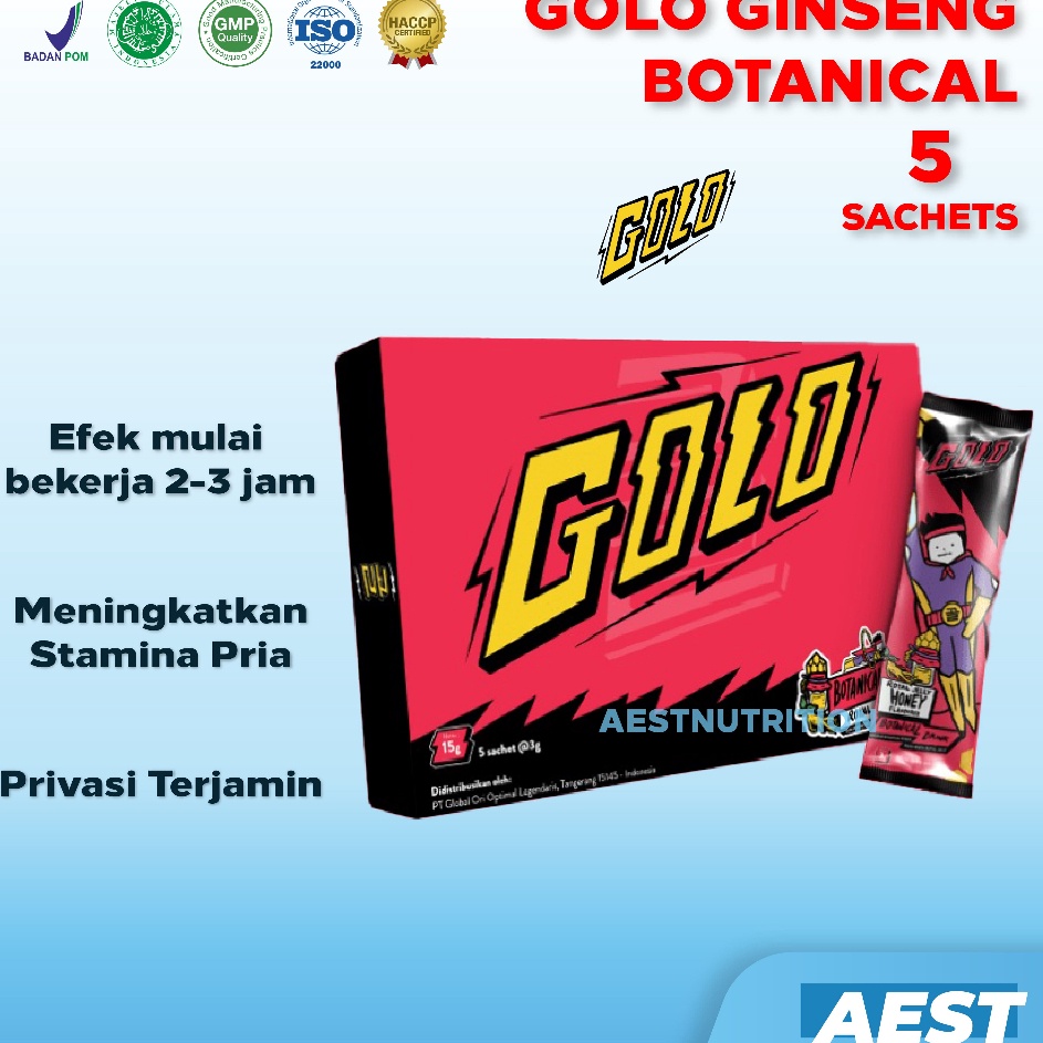

Cod Mister Golo Ginseng Gingseng Original Asli Official 1 Box isi 5 sachet