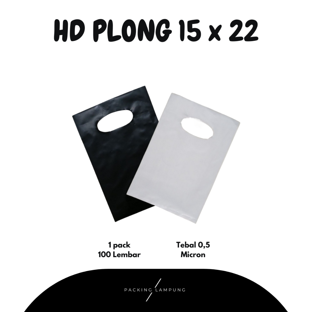 Kantong Plastik HD Plong 15x22 isi 100 Tebal Party