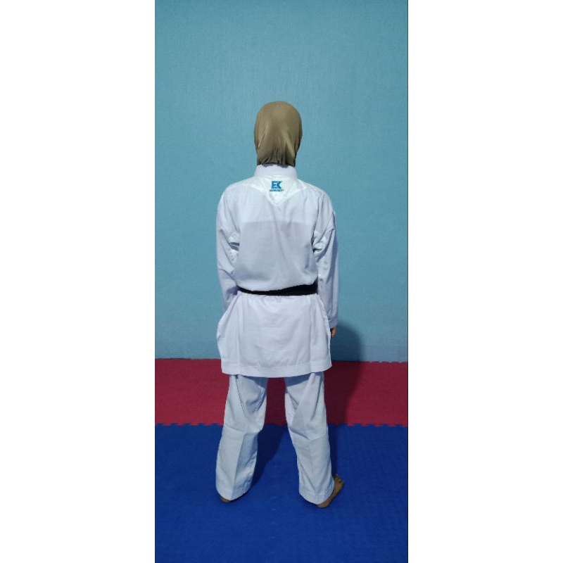 ESAKAIDO KUMITE ESAKAZEI PRO BORDIR PUTIH AKA AO