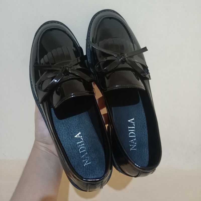 Pl 99% NADILASTUFF Sepatu Pita Docmart Sepatu Pantofel Sepatu Wanita