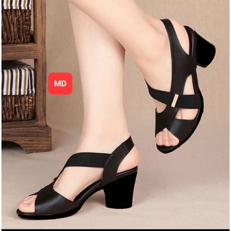 heels sepatu Korea  bertali hak )3.5(CM
