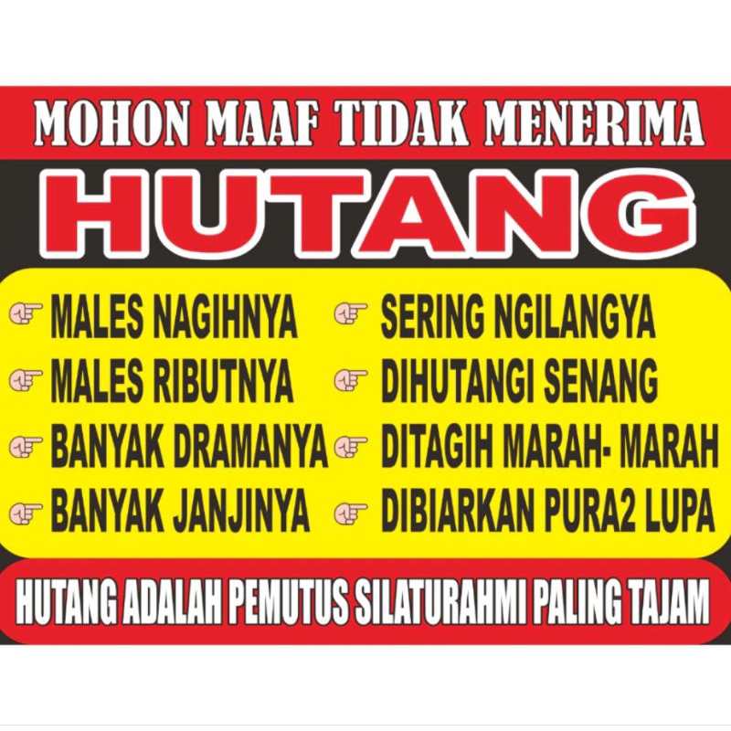 

STIKER STICKER HUTANG TYPE E