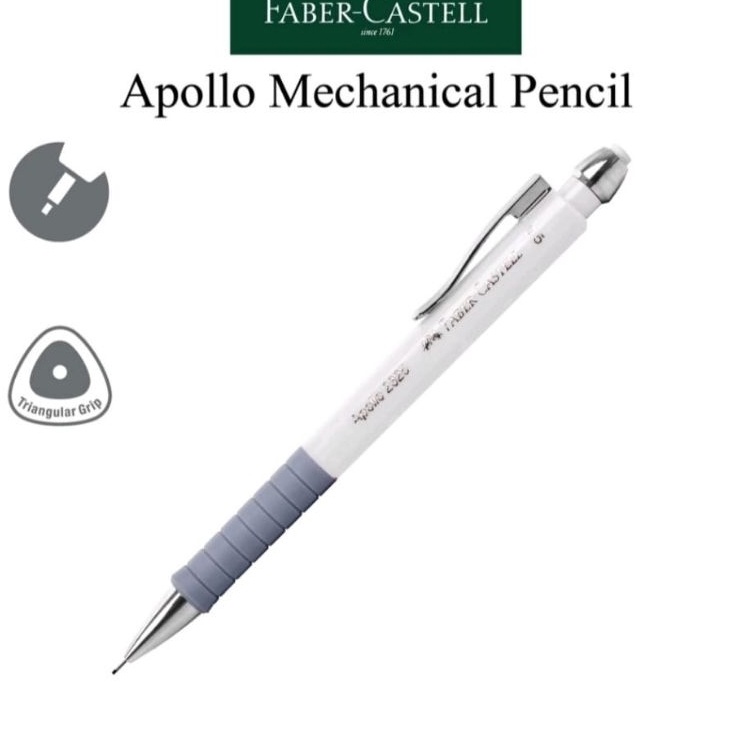 

Baru Pensil Mekanik APOLLO PUTIH Faber Castell 13251 Satuan