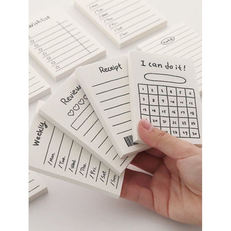 

MEMO PAD/CATATAN DIARY/CATATAN TEMPEL DIARY/NOTES/NOTEPAD KECIL/WISHLIST/WEEKLY/DONT FORGET/NOTE/50 LEMBAR MURAH